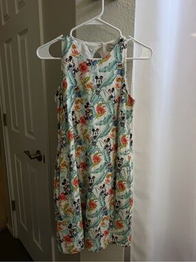 Tommy Bahama Disney Women’s Floral Tropical Print Dress - White/Mint